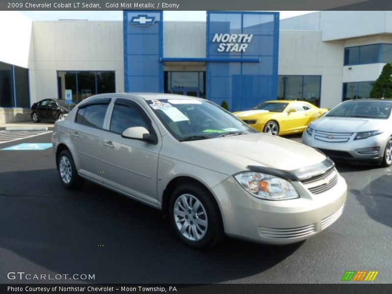 Gold Mist Metallic / Ebony 2009 Chevrolet Cobalt LT Sedan