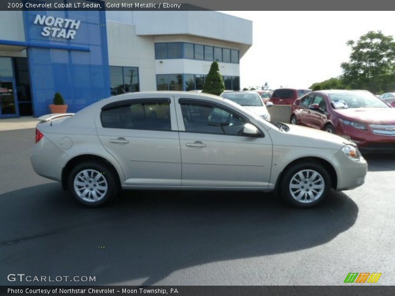 Gold Mist Metallic / Ebony 2009 Chevrolet Cobalt LT Sedan