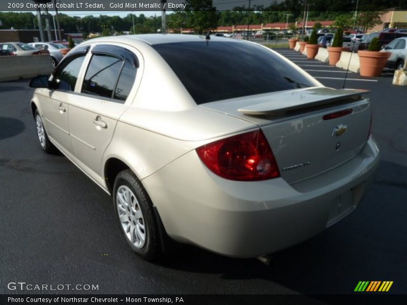 Gold Mist Metallic / Ebony 2009 Chevrolet Cobalt LT Sedan