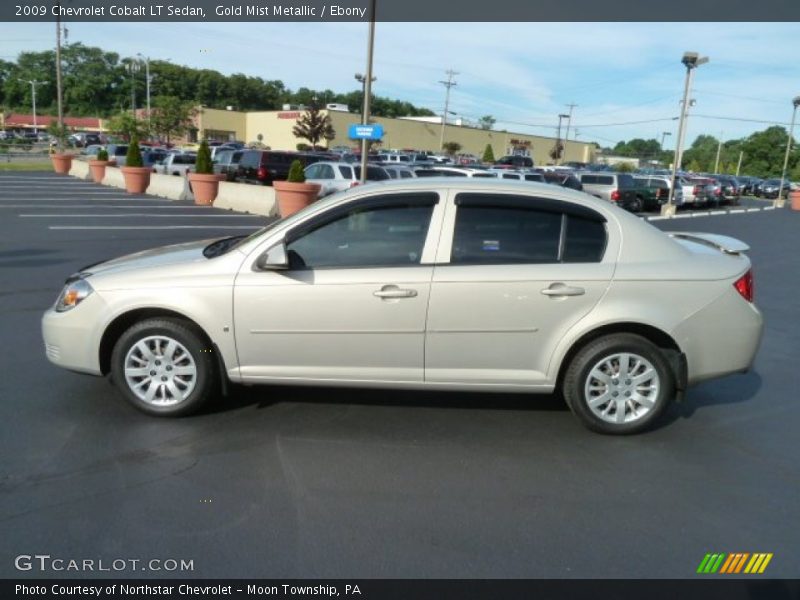 Gold Mist Metallic / Ebony 2009 Chevrolet Cobalt LT Sedan