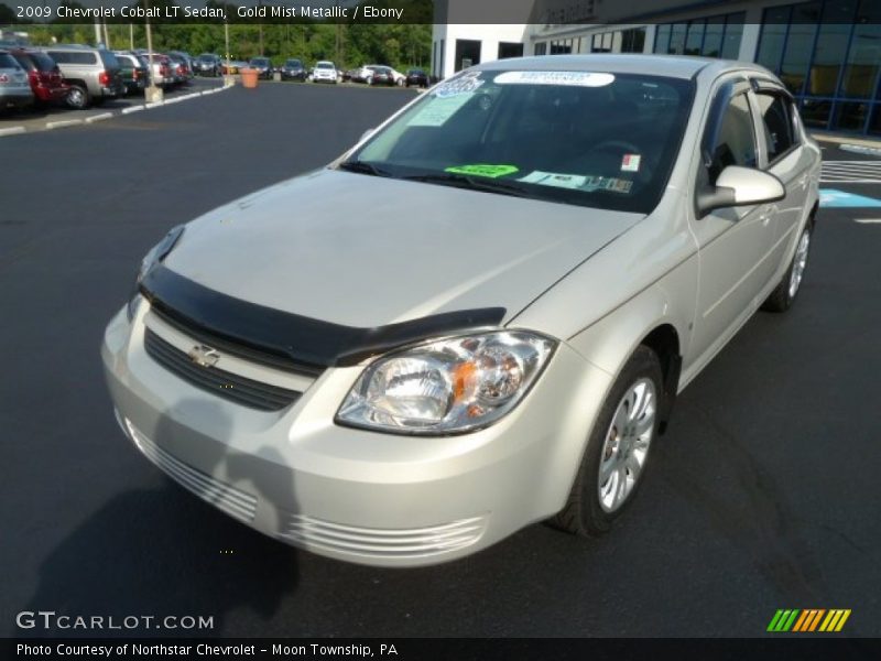 Gold Mist Metallic / Ebony 2009 Chevrolet Cobalt LT Sedan