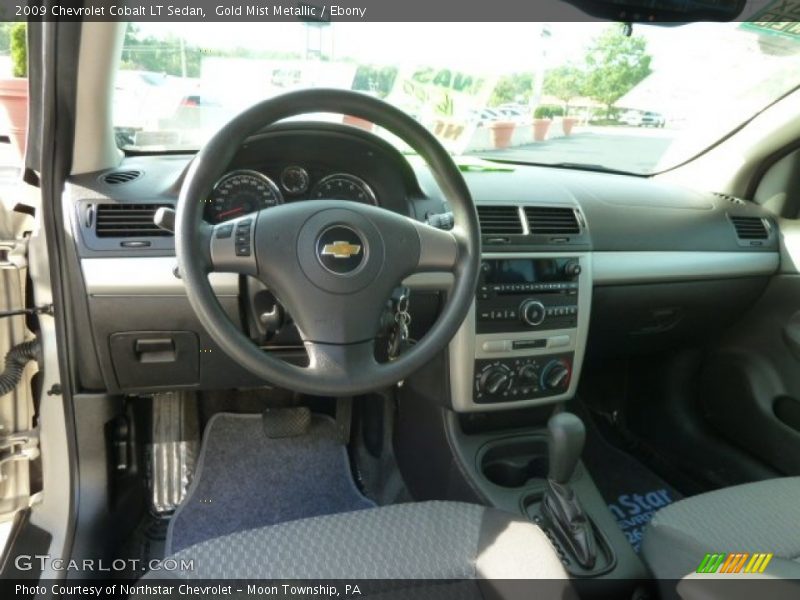 Gold Mist Metallic / Ebony 2009 Chevrolet Cobalt LT Sedan