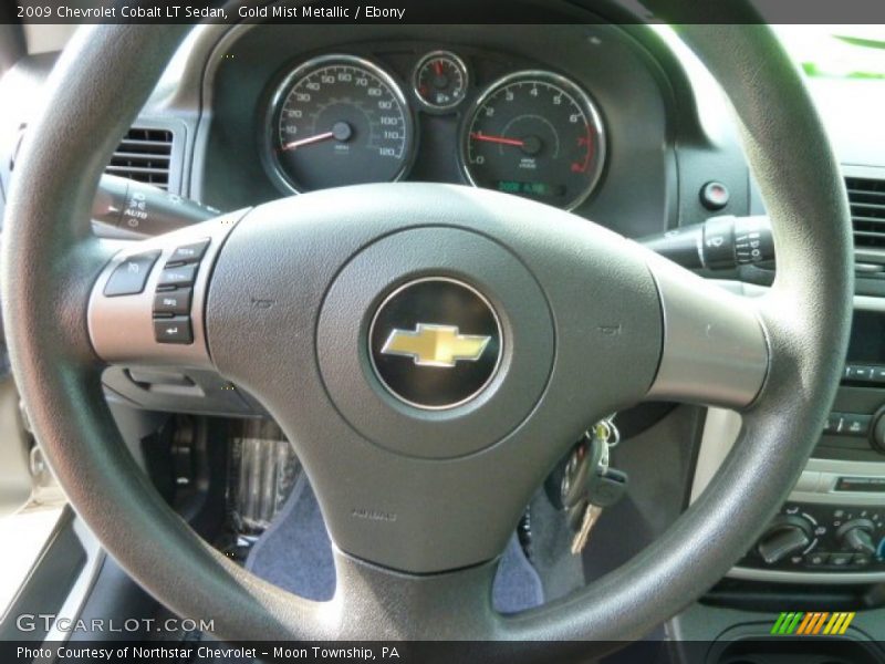 Gold Mist Metallic / Ebony 2009 Chevrolet Cobalt LT Sedan