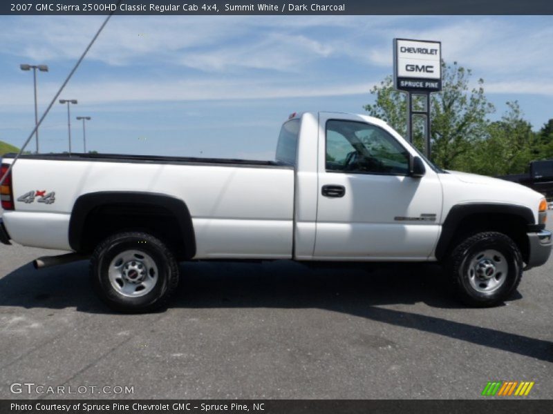Summit White / Dark Charcoal 2007 GMC Sierra 2500HD Classic Regular Cab 4x4