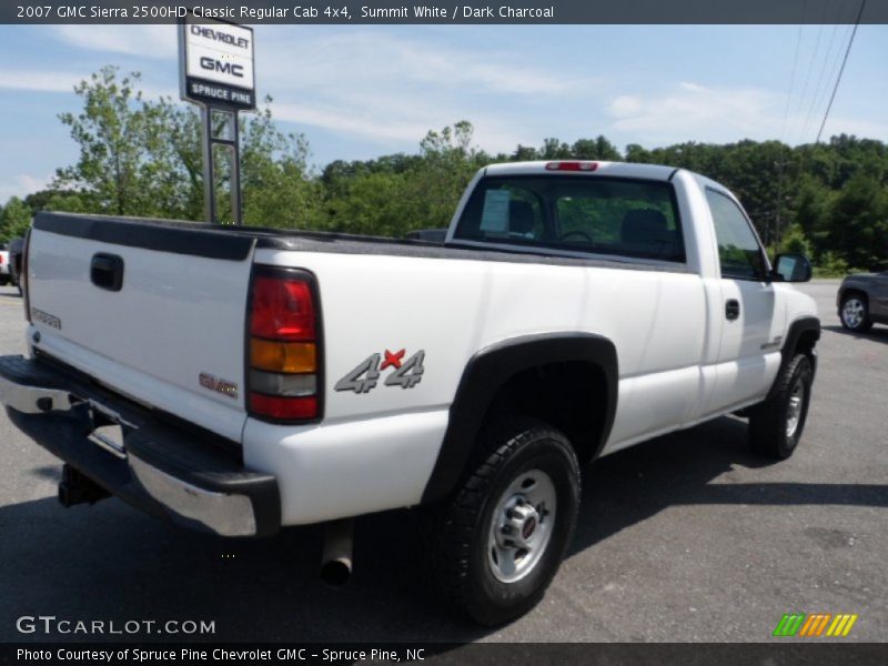 Summit White / Dark Charcoal 2007 GMC Sierra 2500HD Classic Regular Cab 4x4