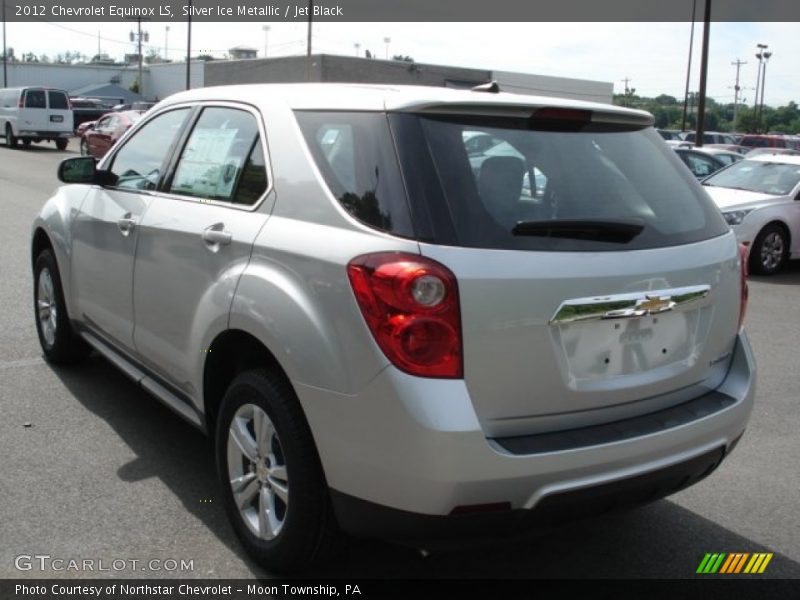 Silver Ice Metallic / Jet Black 2012 Chevrolet Equinox LS