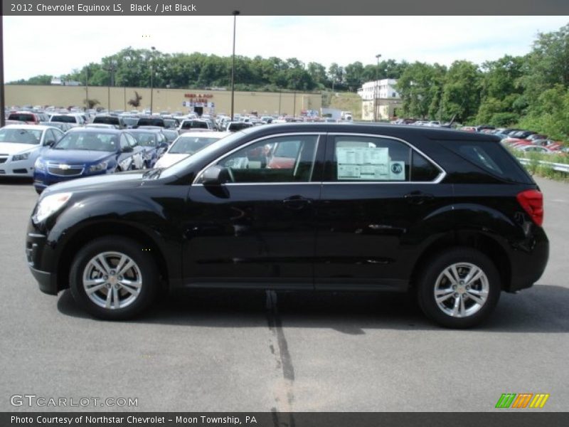 Black / Jet Black 2012 Chevrolet Equinox LS
