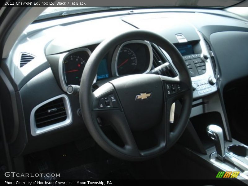 Black / Jet Black 2012 Chevrolet Equinox LS