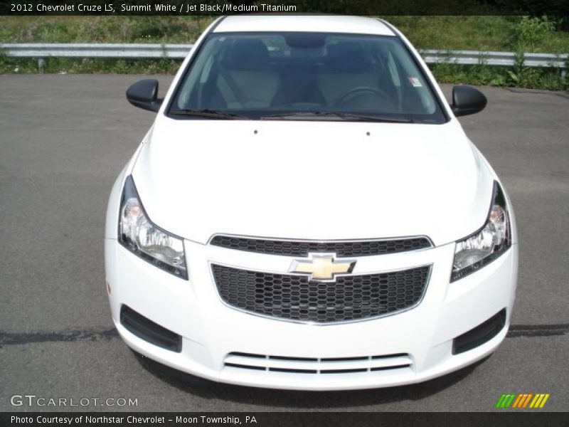 Summit White / Jet Black/Medium Titanium 2012 Chevrolet Cruze LS
