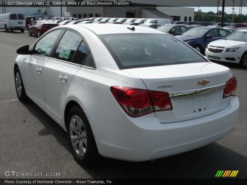 Summit White / Jet Black/Medium Titanium 2012 Chevrolet Cruze LS