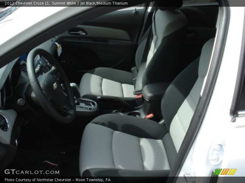 Summit White / Jet Black/Medium Titanium 2012 Chevrolet Cruze LS