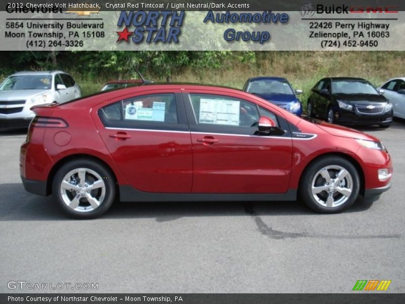 Crystal Red Tintcoat / Light Neutral/Dark Accents 2012 Chevrolet Volt Hatchback