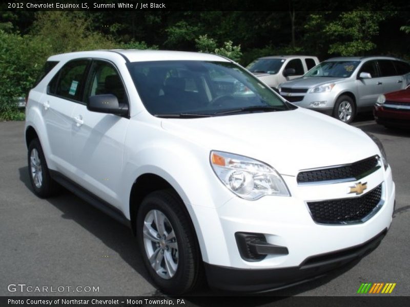 Summit White / Jet Black 2012 Chevrolet Equinox LS