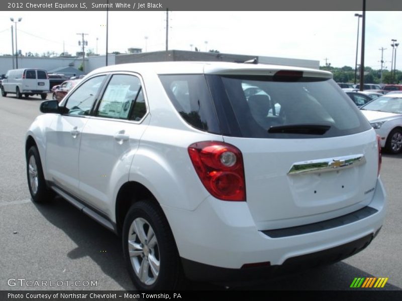 Summit White / Jet Black 2012 Chevrolet Equinox LS