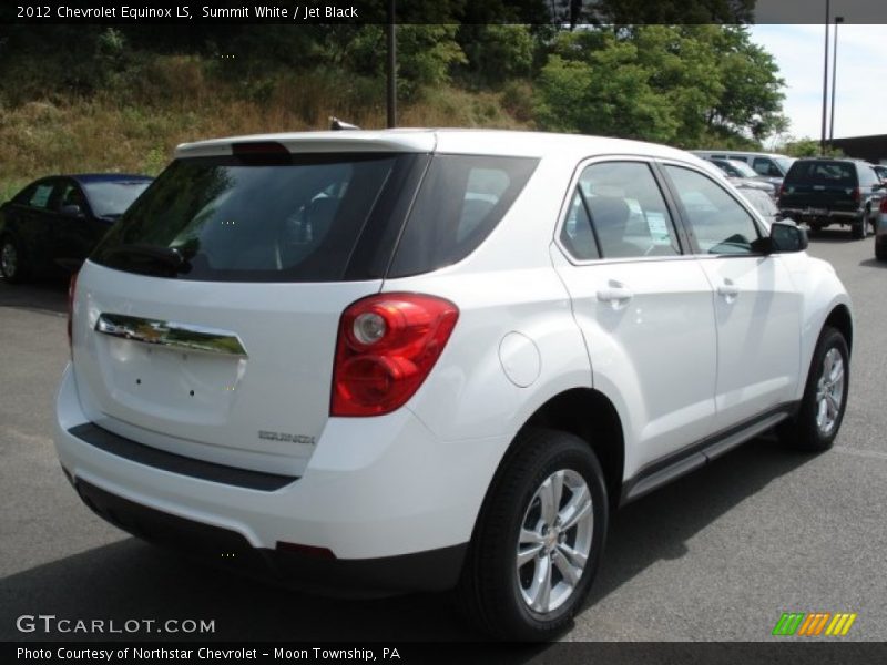 Summit White / Jet Black 2012 Chevrolet Equinox LS