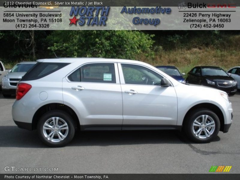 Silver Ice Metallic / Jet Black 2012 Chevrolet Equinox LS