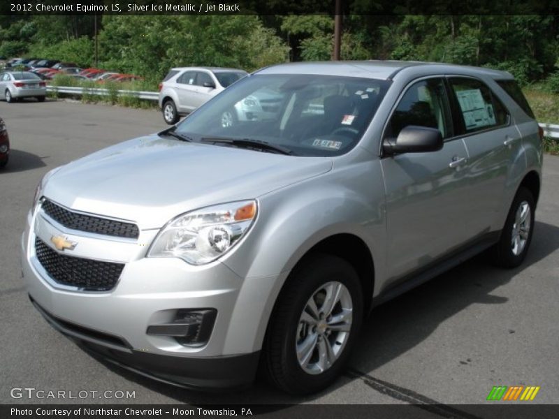 Silver Ice Metallic / Jet Black 2012 Chevrolet Equinox LS