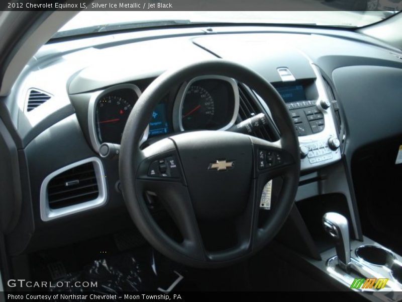 Silver Ice Metallic / Jet Black 2012 Chevrolet Equinox LS