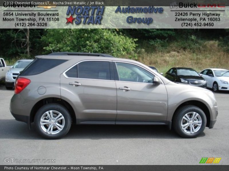 Mocha Steel Metallic / Jet Black 2012 Chevrolet Equinox LT