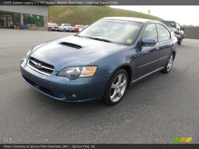 Atlantic Blue Pearl / Charcoal Tweed Cloth 2005 Subaru Legacy 2.5 GT Sedan