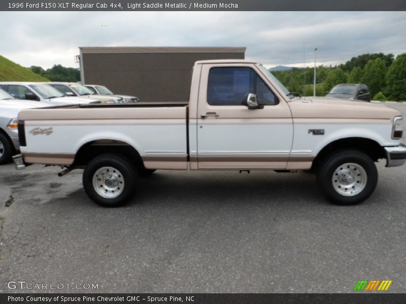 Light Saddle Metallic / Medium Mocha 1996 Ford F150 XLT Regular Cab 4x4