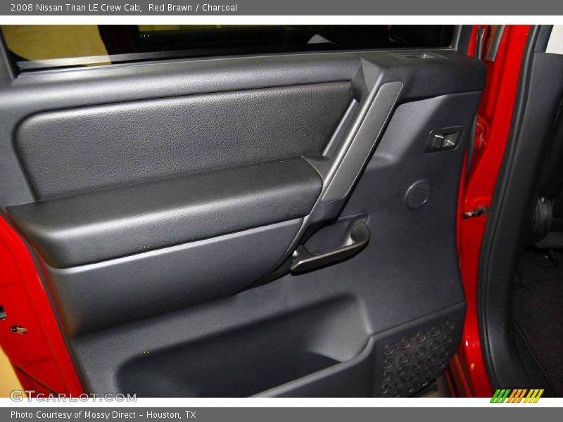 Red Brawn / Charcoal 2008 Nissan Titan LE Crew Cab