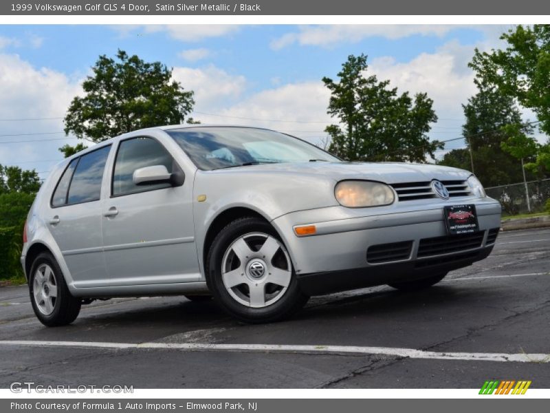 Satin Silver Metallic / Black 1999 Volkswagen Golf GLS 4 Door