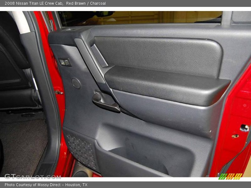 Red Brawn / Charcoal 2008 Nissan Titan LE Crew Cab