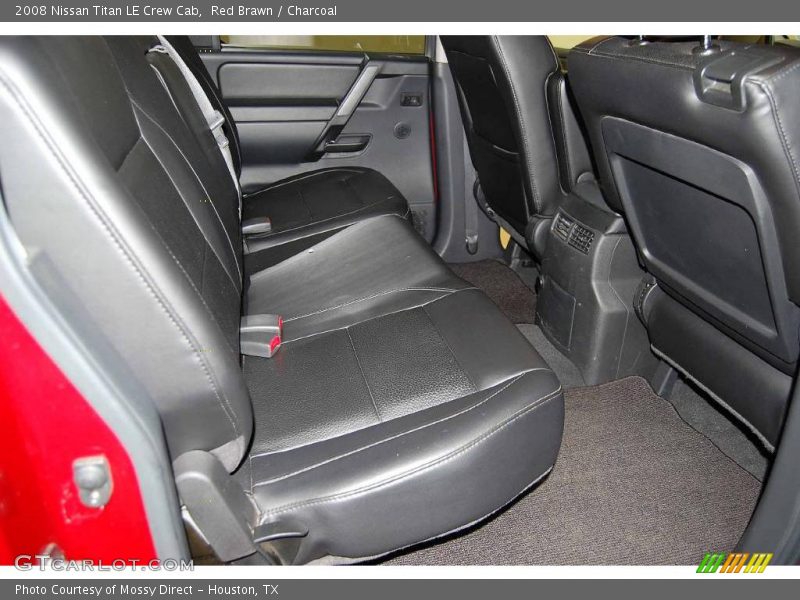 Red Brawn / Charcoal 2008 Nissan Titan LE Crew Cab
