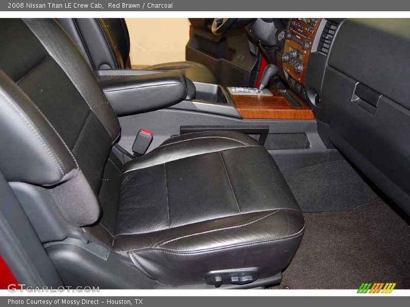 Red Brawn / Charcoal 2008 Nissan Titan LE Crew Cab