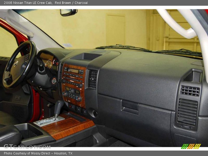 Red Brawn / Charcoal 2008 Nissan Titan LE Crew Cab