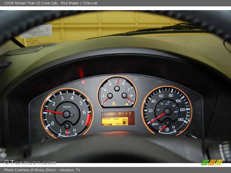 Red Brawn / Charcoal 2008 Nissan Titan LE Crew Cab