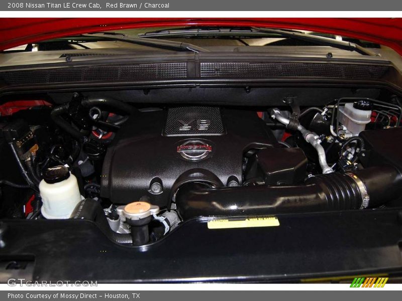 Red Brawn / Charcoal 2008 Nissan Titan LE Crew Cab