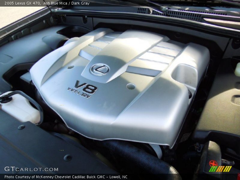 Ash Blue Mica / Dark Gray 2005 Lexus GX 470
