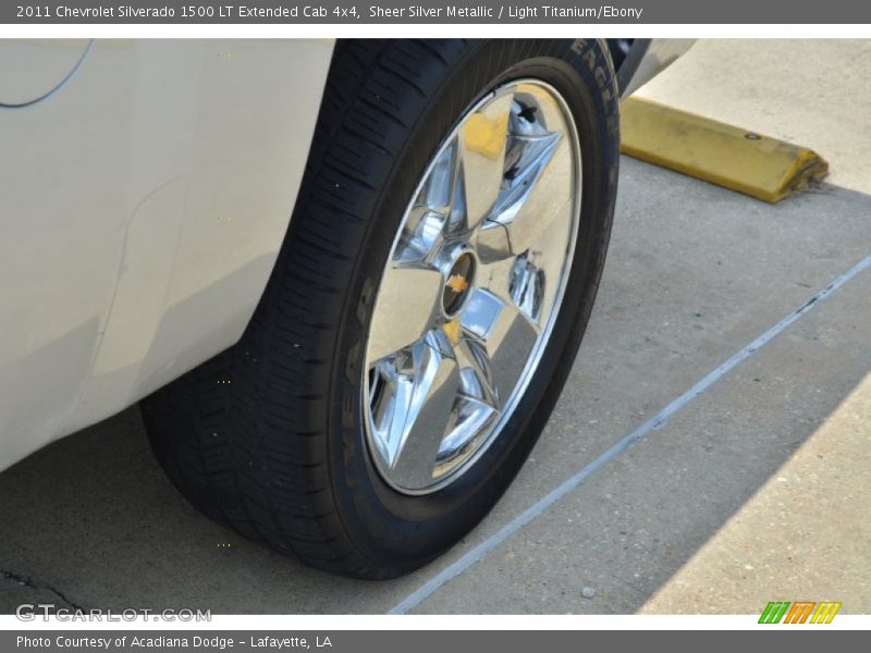 Sheer Silver Metallic / Light Titanium/Ebony 2011 Chevrolet Silverado 1500 LT Extended Cab 4x4