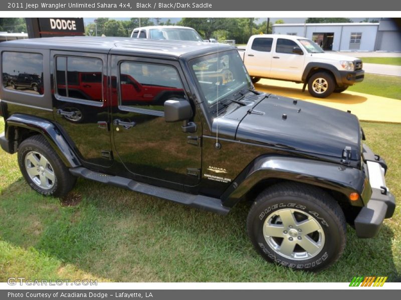 Black / Black/Dark Saddle 2011 Jeep Wrangler Unlimited Sahara 4x4