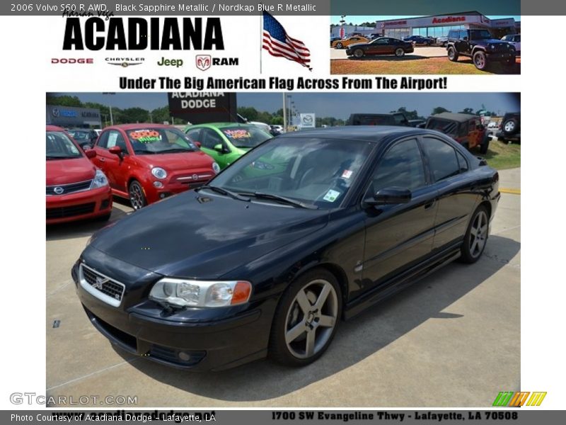 Black Sapphire Metallic / Nordkap Blue R Metallic 2006 Volvo S60 R AWD