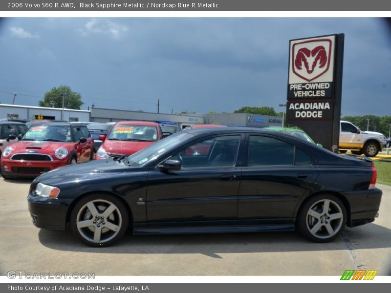 Black Sapphire Metallic / Nordkap Blue R Metallic 2006 Volvo S60 R AWD