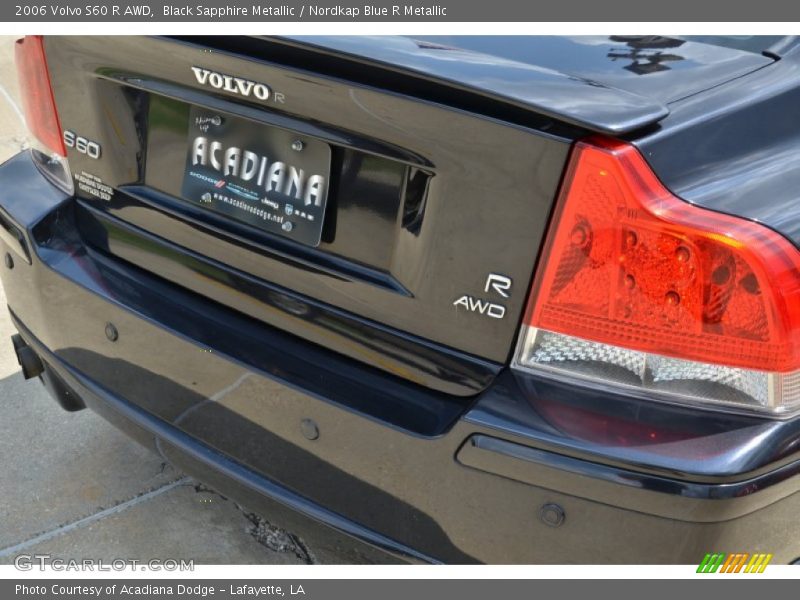 Black Sapphire Metallic / Nordkap Blue R Metallic 2006 Volvo S60 R AWD