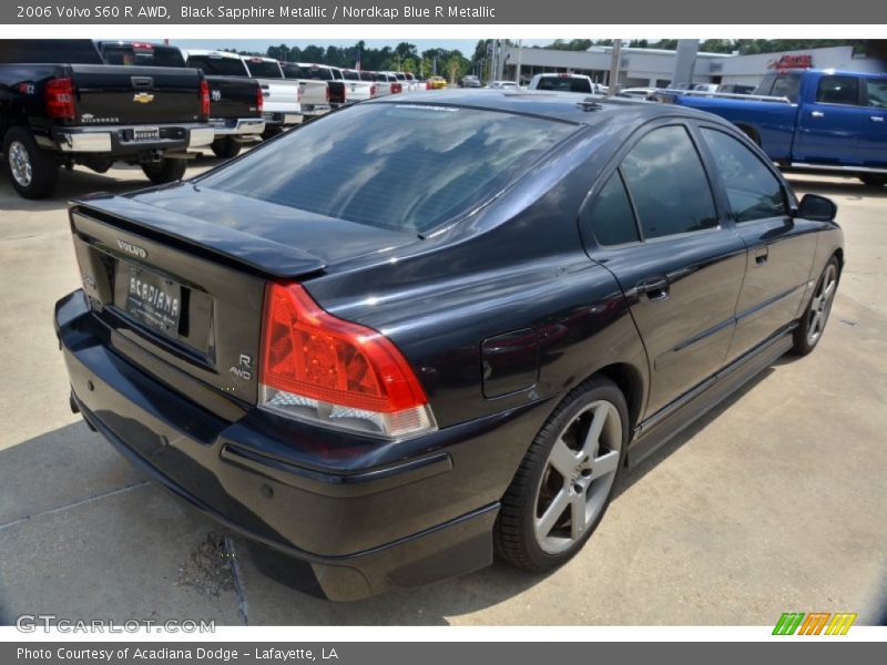 Black Sapphire Metallic / Nordkap Blue R Metallic 2006 Volvo S60 R AWD