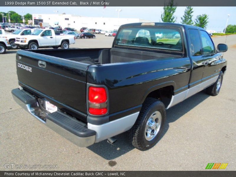 Black / Mist Gray 1999 Dodge Ram 1500 ST Extended Cab