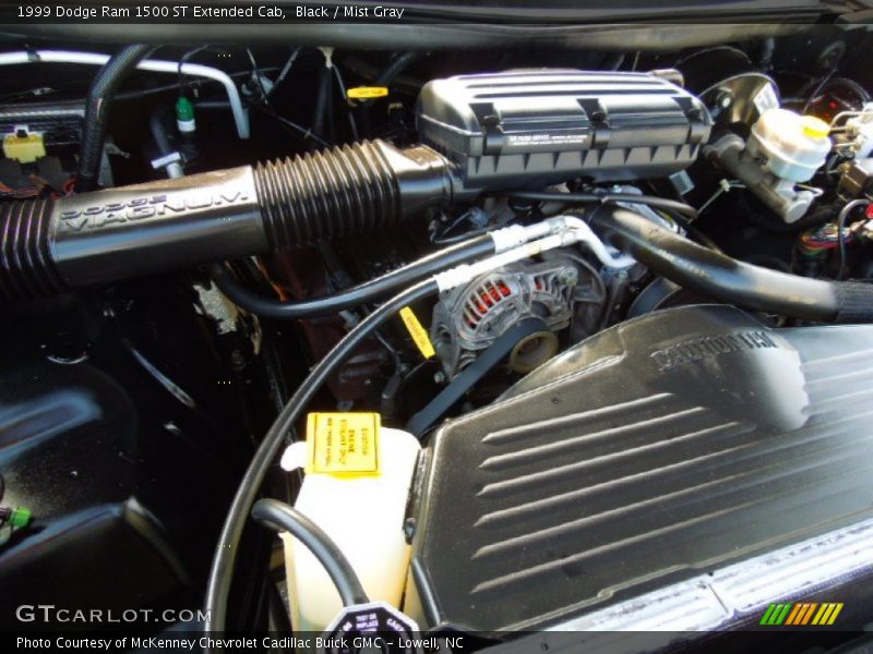 Black / Mist Gray 1999 Dodge Ram 1500 ST Extended Cab