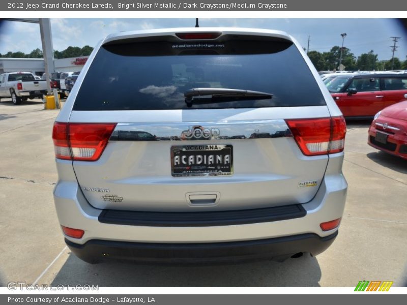 Bright Silver Metallic / Dark Graystone/Medium Graystone 2012 Jeep Grand Cherokee Laredo