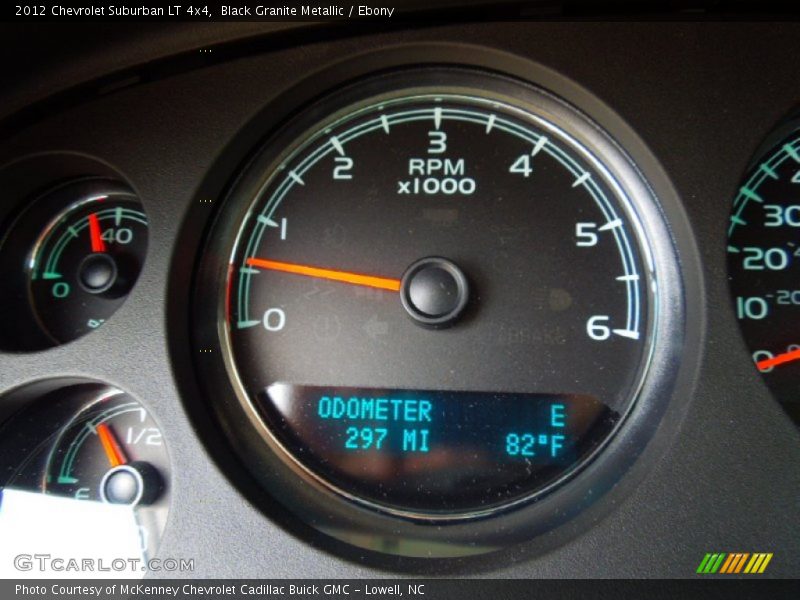 Black Granite Metallic / Ebony 2012 Chevrolet Suburban LT 4x4