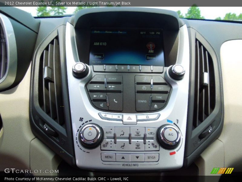 Silver Ice Metallic / Light Titanium/Jet Black 2012 Chevrolet Equinox LT