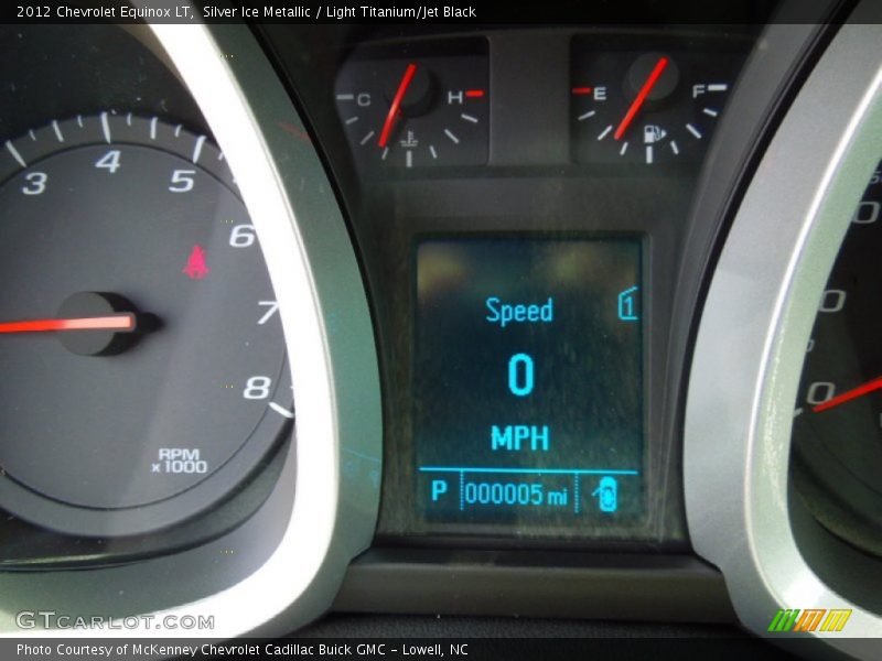 Silver Ice Metallic / Light Titanium/Jet Black 2012 Chevrolet Equinox LT