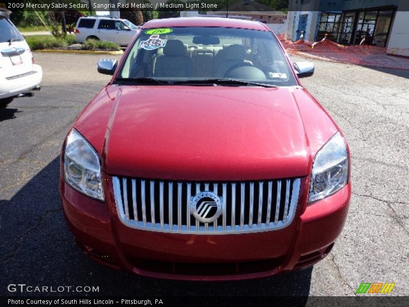 Sangria Red Metallic / Medium Light Stone 2009 Mercury Sable Sedan