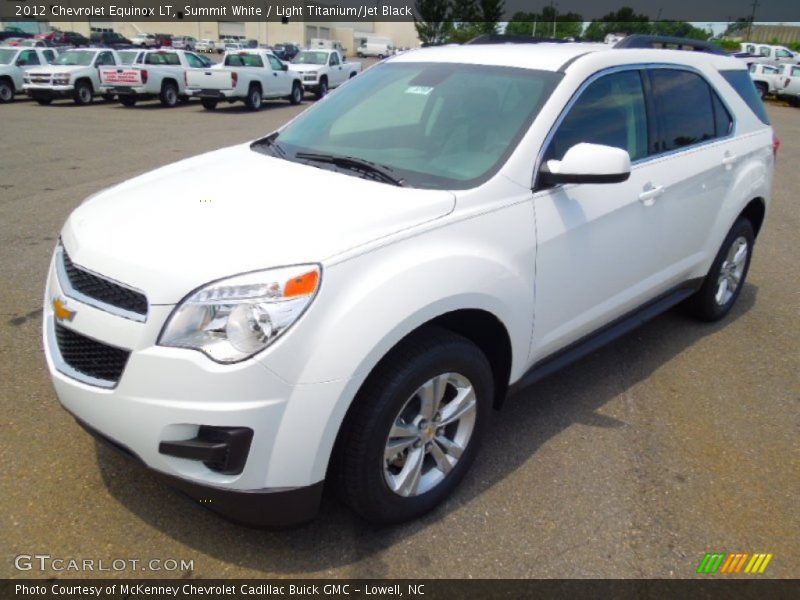 Summit White / Light Titanium/Jet Black 2012 Chevrolet Equinox LT
