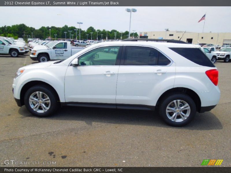 Summit White / Light Titanium/Jet Black 2012 Chevrolet Equinox LT