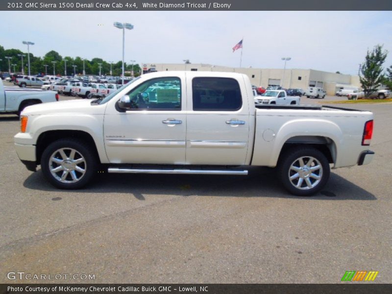 White Diamond Tricoat / Ebony 2012 GMC Sierra 1500 Denali Crew Cab 4x4